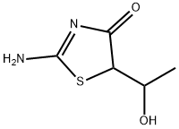 2-Thiazolin-4-one,  2-amino-5-(1-hydroxyethyl)-  (6CI) 结构式