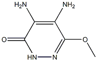 3(2H)-Pyridazinone,  4,5-di-amino-6-methoxy-  (6CI) 结构式