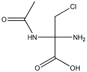 Propionic  acid,  2-acetamido-2-amino-3-chloro-  (6CI) 结构式