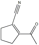 1-Cyclopentene-1-carbonitrile, 2-acetyl- (6CI) 结构式
