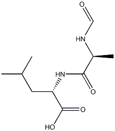 Leucine,  N-(N-formylalanyl)-  (6CI) 结构式