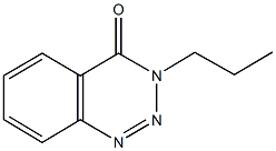 3-propyl-1,2,3-benzotriazin-4(3H)-one 结构式