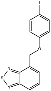 2lambda~4~delta~2~,1,3-benzothiadiazol-4-ylmethyl 4-iodophenyl ether 结构式