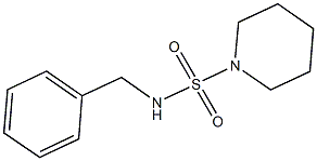 N-benzyl-1-piperidinesulfonamide 结构式