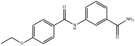 3-[(4-ethoxybenzoyl)amino]benzamide 结构式