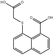 8-[(carboxymethyl)sulfanyl]-1-naphthoic acid 结构式