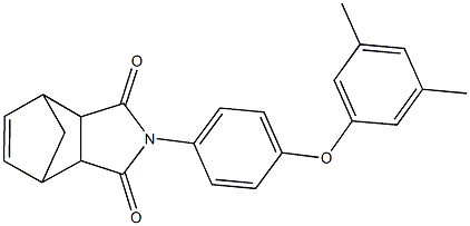 4-[4-(3,5-dimethylphenoxy)phenyl]-4-azatricyclo[5.2.1.0~2,6~]dec-8-ene-3,5-dione 结构式