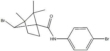 6-bromo-N-(4-bromophenyl)-4,5,5-trimethylbicyclo[2.1.1]hexane-1-carboxamide 结构式