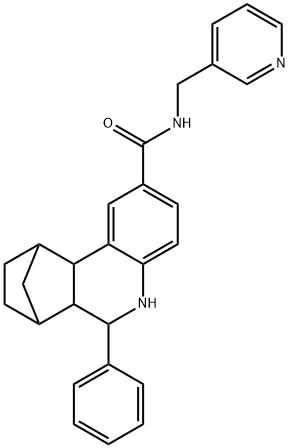 10-phenyl-N-(3-pyridinylmethyl)-9-azatetracyclo[10.2.1.0~2,11~.0~3,8~]pentadeca-3,5,7-triene-5-carboxamide