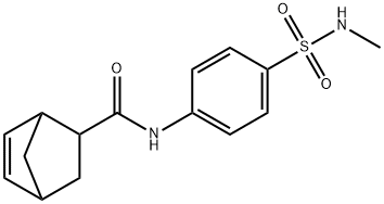 N-{4-[(methylamino)sulfonyl]phenyl}bicyclo[2.2.1]hept-5-ene-2-carboxamide 结构式