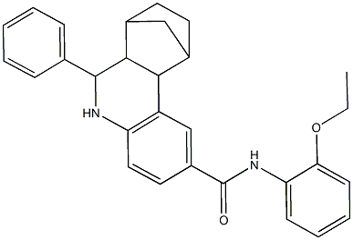 N-(2-ethoxyphenyl)-10-phenyl-9-azatetracyclo[10.2.1.0~2,11~.0~3,8~]pentadeca-3,5,7-triene-5-carboxamide 结构式