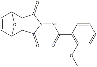 N-(3,5-dioxo-10-oxa-4-azatricyclo[5.2.1.0~2,6~]dec-8-en-4-yl)-2-methoxybenzamide 结构式