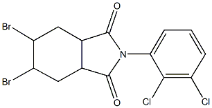 5,6-dibromo-2-(2,3-dichlorophenyl)hexahydro-1H-isoindole-1,3(2H)-dione 结构式