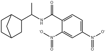 N-(1-bicyclo[2.2.1]hept-2-ylethyl)-2,4-dinitrobenzamide 结构式
