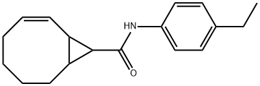 N-(4-ethylphenyl)bicyclo[6.1.0]non-2-ene-9-carboxamide 结构式