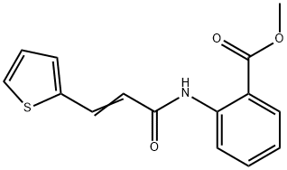 methyl 2-{[3-(2-thienyl)acryloyl]amino}benzoate 结构式