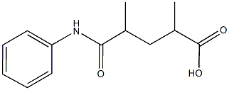 5-anilino-2,4-dimethyl-5-oxopentanoic acid 结构式