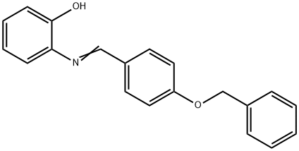 2-{[4-(benzyloxy)benzylidene]amino}phenol 结构式