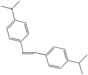 N-[4-(dimethylamino)phenyl]-N-(4-isopropylbenzylidene)amine 结构式