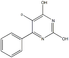 6-phenyl-2,4-pyrimidinediol d_1_ 结构式