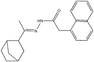 N'-(1-bicyclo[2.2.1]hept-2-ylethylidene)-2-(1-naphthyl)acetohydrazide 结构式