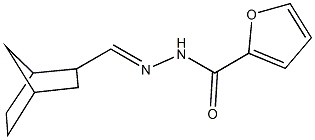 N'-(bicyclo[2.2.1]hept-2-ylmethylene)-2-furohydrazide 结构式