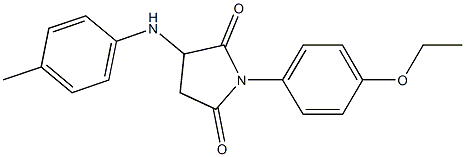 1-[4-(ethyloxy)phenyl]-3-[(4-methylphenyl)amino]pyrrolidine-2,5-dione 结构式