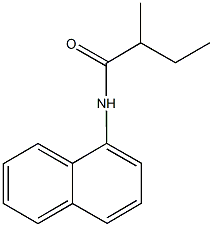 2-methyl-N-(1-naphthyl)butanamide 结构式
