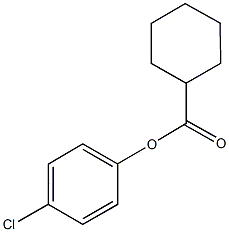 4-chlorophenyl cyclohexanecarboxylate 结构式