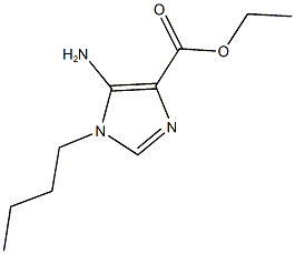 ethyl 5-amino-1-butyl-1H-imidazole-4-carboxylate 结构式