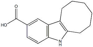 6,7,8,9,10,11-hexahydro-5H-cycloocta[b]indole-2-carboxylic acid 结构式