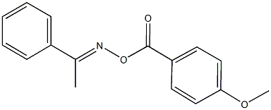 1-phenylethanone O-(4-methoxybenzoyl)oxime 结构式