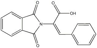 2-(1,3-dioxo-1,3-dihydro-2H-isoindol-2-yl)-3-phenylacrylic acid 结构式