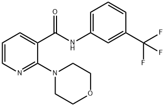 2-(4-morpholinyl)-N-[3-(trifluoromethyl)phenyl]nicotinamide 结构式