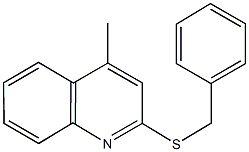 2-(benzylsulfanyl)-4-methylquinoline 结构式