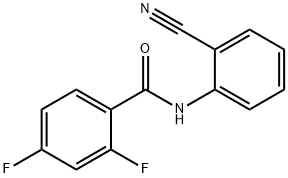 N-(2-cyanophenyl)-2,4-difluorobenzamide 结构式