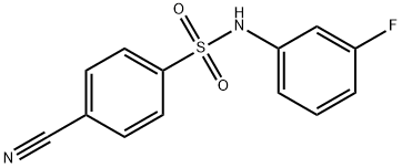 4-cyano-N-(3-fluorophenyl)benzenesulfonamide 结构式