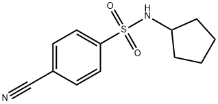 4-cyano-N-cyclopentylbenzenesulfonamide 结构式