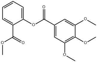 2-(methoxycarbonyl)phenyl3,4,5-trimethoxybenzoate 结构式