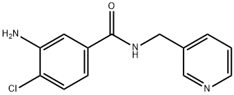3-氨基-4-氯-N-(3-吡啶基甲基)苯甲酰胺 结构式