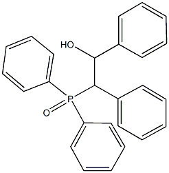 2-(diphenylphosphoryl)-1,2-diphenylethanol 结构式