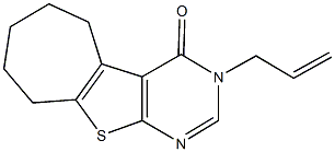 3-allyl-3,5,6,7,8,9-hexahydro-4H-cyclohepta[4,5]thieno[2,3-d]pyrimidin-4-one 结构式