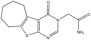 2-(4-oxo-6,7,8,9-tetrahydro-4H-cyclohepta[4,5]thieno[2,3-d]pyrimidin-3(5H)-yl)acetamide 结构式