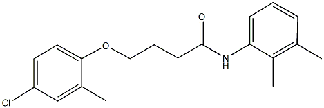 4-[(4-chloro-2-methylphenyl)oxy]-N-(2,3-dimethylphenyl)butanamide 结构式