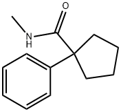 N-METHYL-1-PHENYLCYCLOPENTANECARBOXAMIDE 结构式