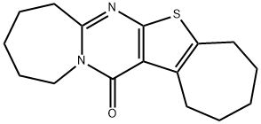 1,2,3,4,5,8,9,10,11,12-decahydro-14H-cyclohepta[4',5']thieno[2',3':4,5]pyrimido[1,2-a]azepin-14-one 结构式