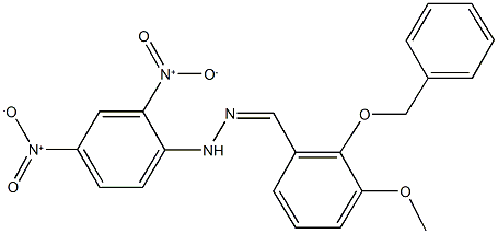 2-(benzyloxy)-3-methoxybenzaldehyde {2,4-bisnitrophenyl}hydrazone 结构式