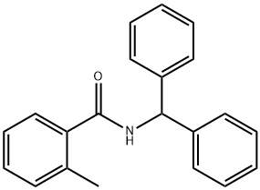 N-(diphenylmethyl)-2-methylbenzamide 结构式