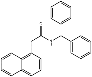 N-benzhydryl-2-(1-naphthyl)acetamide 结构式