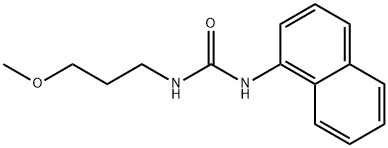 N-(3-methoxypropyl)-N'-(1-naphthyl)urea 结构式